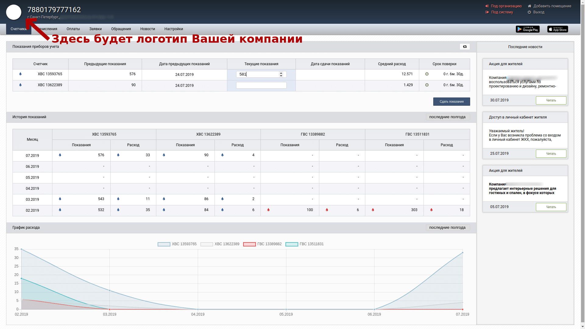 Личный кабинет жителя - ЕИС ЖКХ